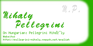 mihaly pellegrini business card